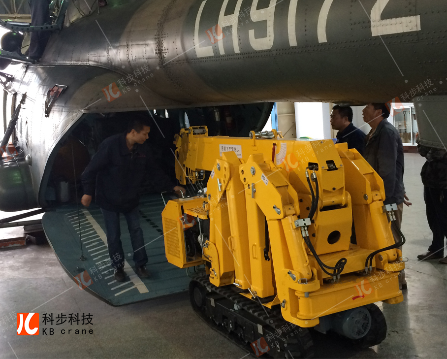 3 tons mini crane transport by copter 