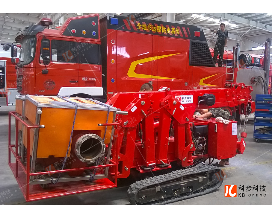 Shaanxi fire control custom-made mini crane used as the whole terrain 